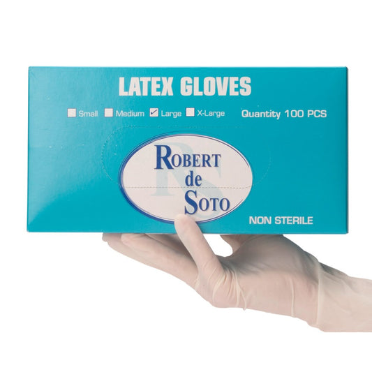 Disposable Powdered Latex Gloves - Large