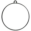 Salon Smart Black Round Mirror With Wall Bracket And Handle - Large