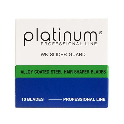 Nikky Platinum Hairdressing Blades With Slider Guard - 10pc