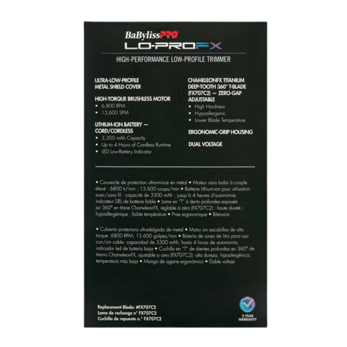 BaBylissPRO LoPro FX Trimmer Limited Edition - Chameleon