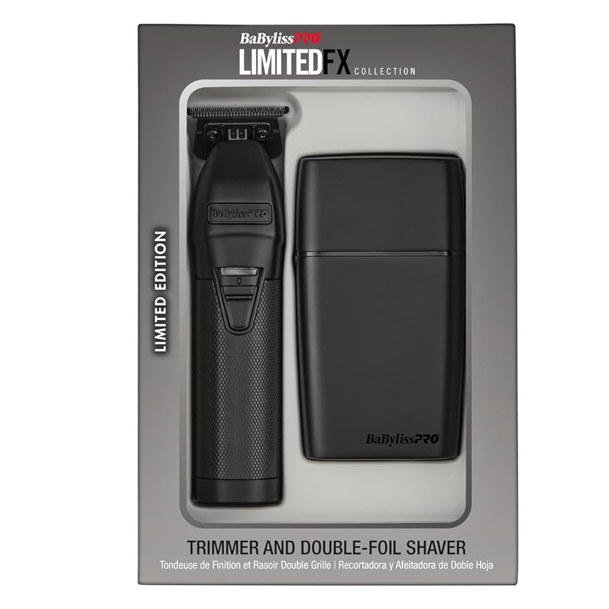 BaBylissPRO LimitedFX Hair Trimmer and Double Foil Hair Shaver Prepack