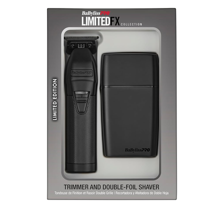 BaBylissPRO LimitedFX Hair Trimmer and Double Foil Hair Shaver Prepack