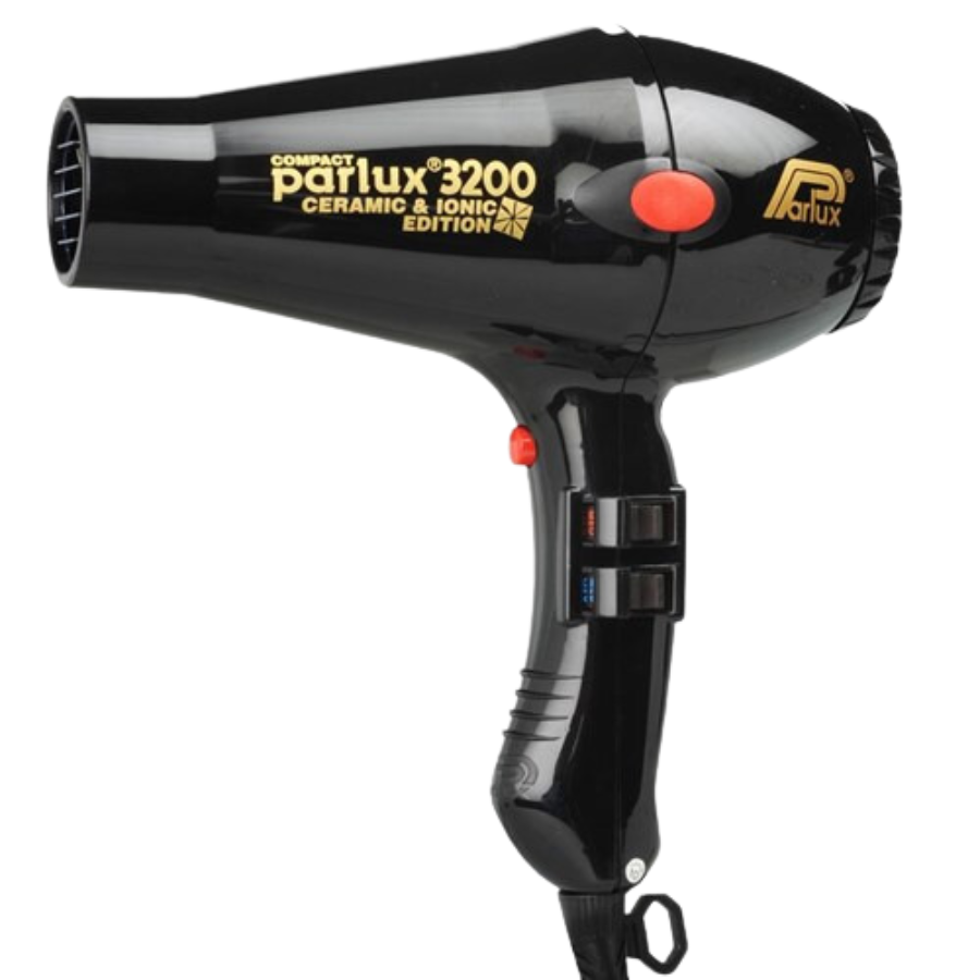 Parlux 3200 Ionic Ceramic Compact Hair Dryer - Black