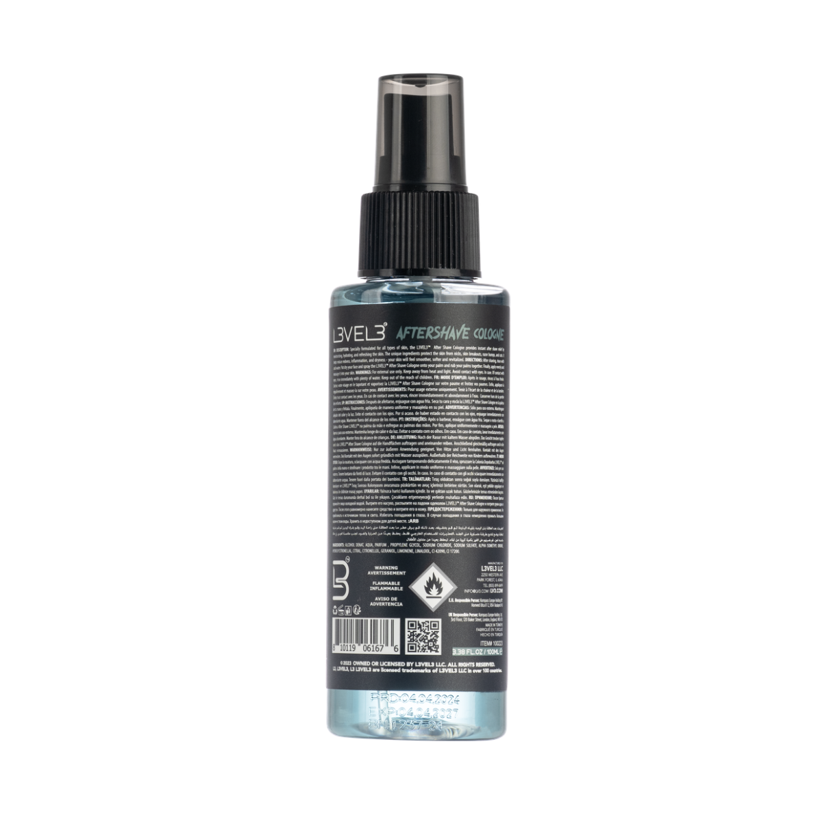 L3VEL3 Aftershave Cologne Midnight - 100ml