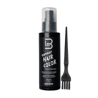 L3VEL3 Temporary Beard Colour Black - 125ml