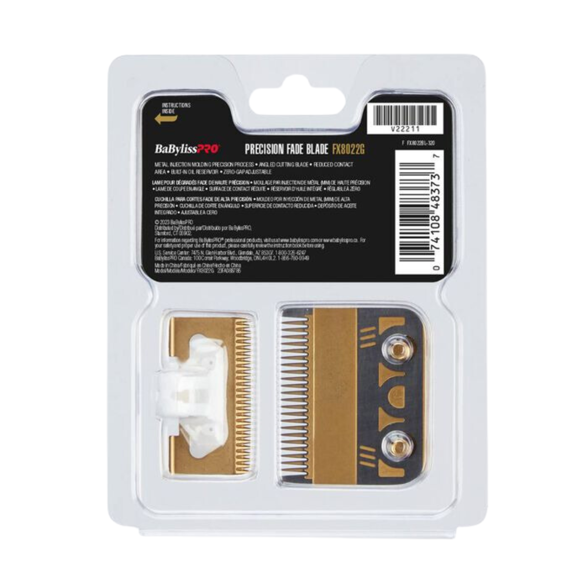 BaBylissPRO Gold Titanium Metal-Injection Molded (MIM) Precision Fade Blade