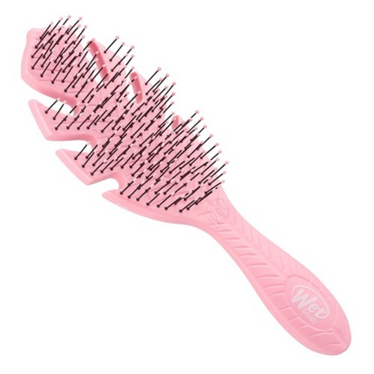 WetBrush Go Green Detangler Hair Brush - Pink Leaf