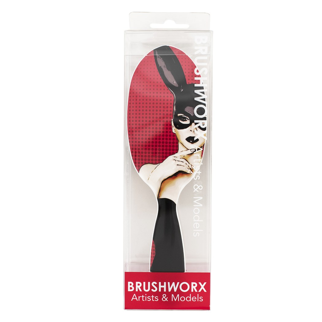 Brushworx Artists and Models Cushion Hair Brush Bunny Boo