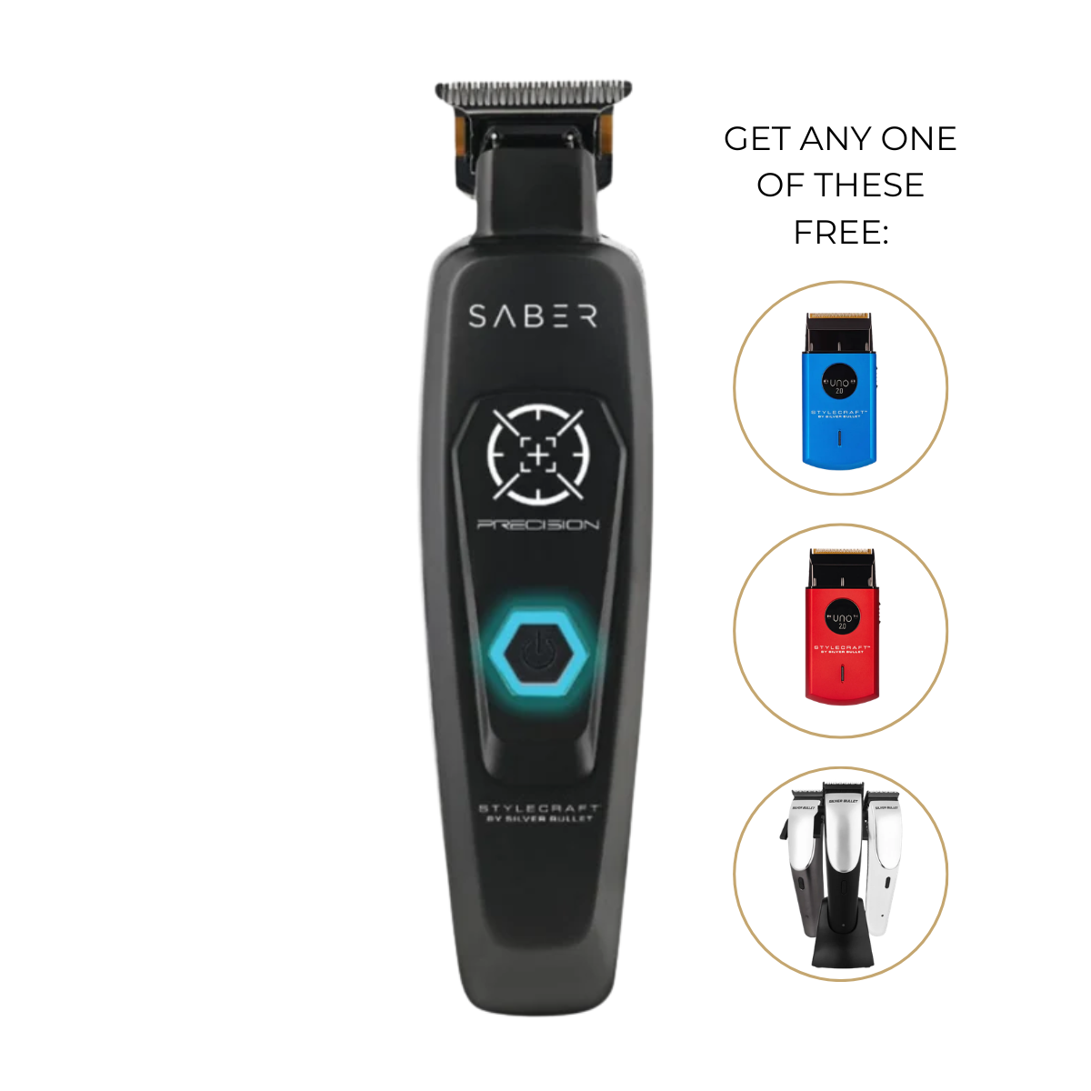 StyleCraft Saber Precision Professional Metal Trimmer