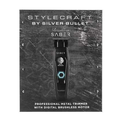 StyleCraft by Silver Bullet Saber Digital Brushless Hair Trimmer Black