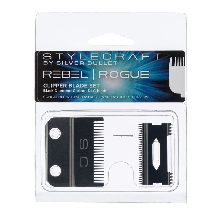 StyleCraft by Silver Bullet Rebel Rogue Replacement Hair Clipper Blade Set