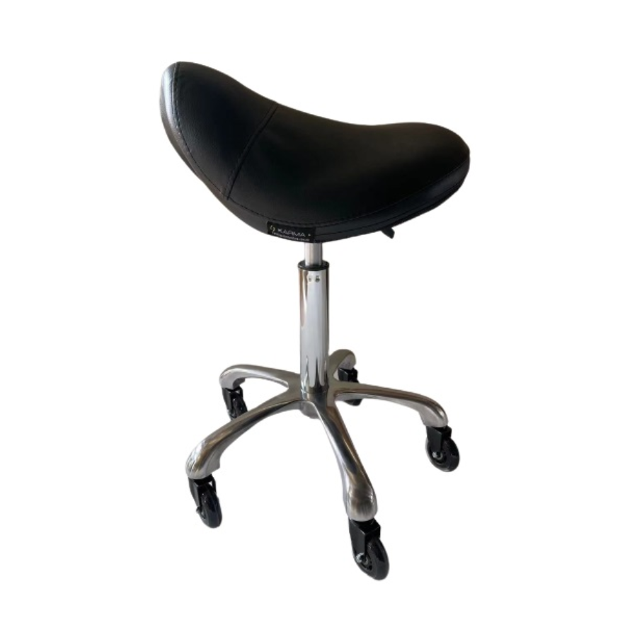 Karma Evandale Saddle Stool Black