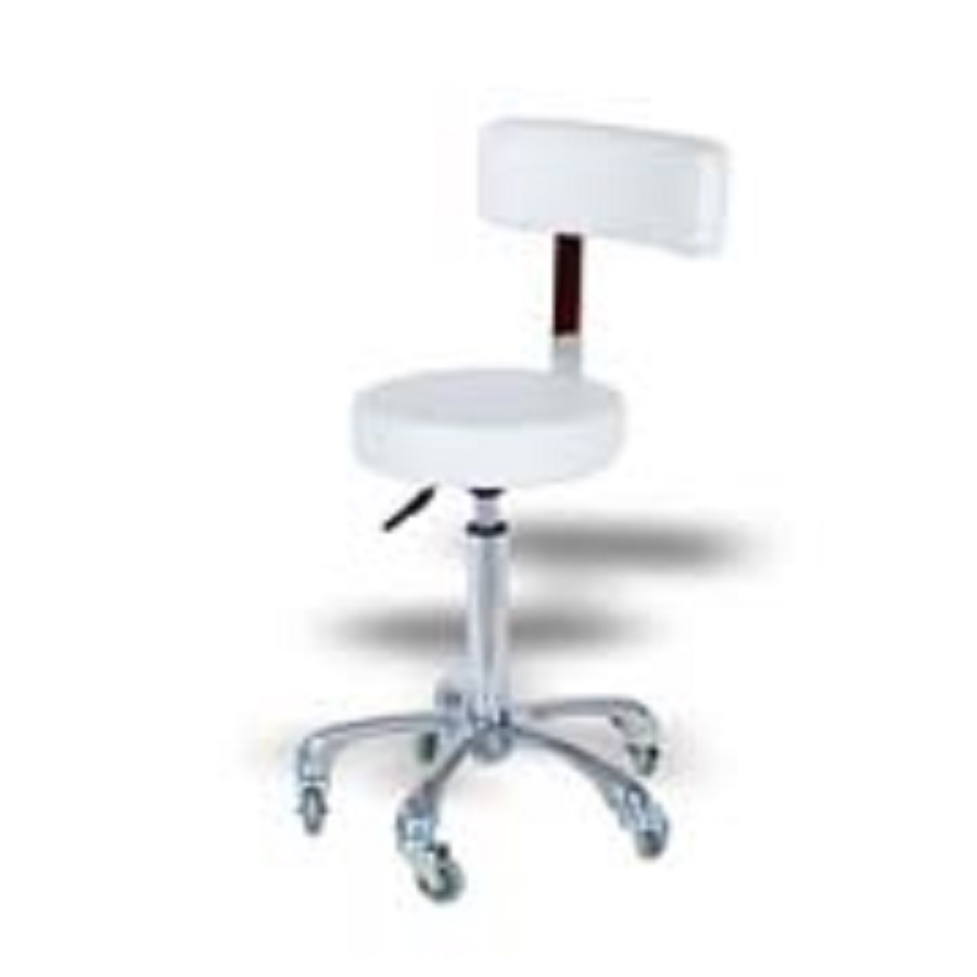 Karma Hobart Stool with Back White