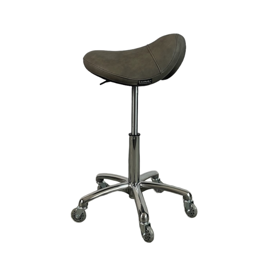 Karma Evandale Saddle Stool Grey