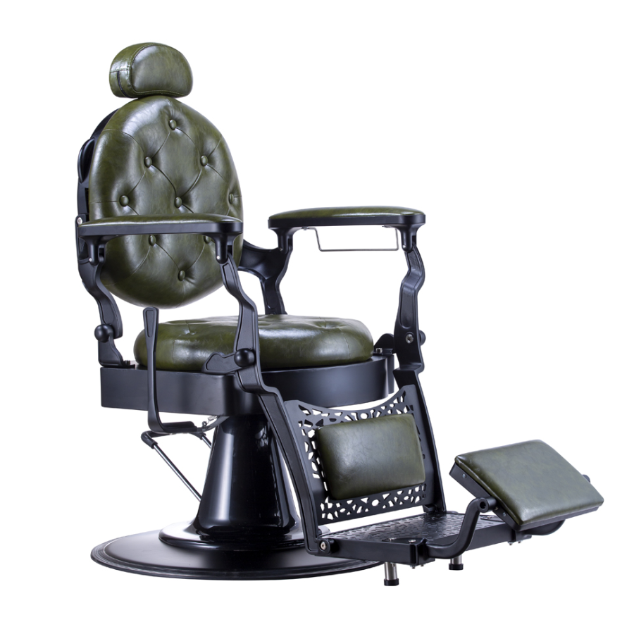 Karma Gold Coast Barber Chair - Black/Green