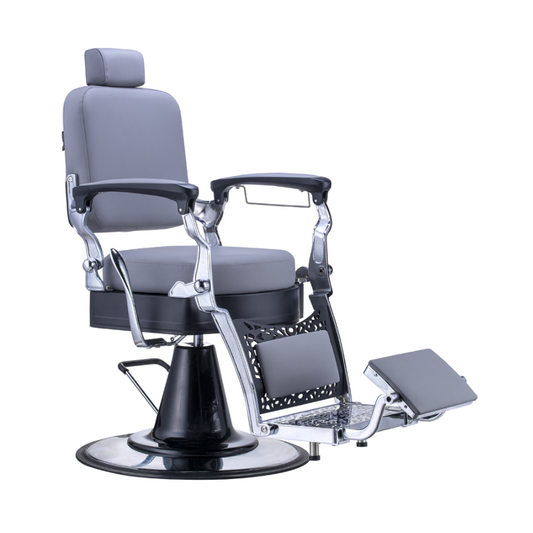 Karma Noosa Barber Chair - Grey/Black/Chrome