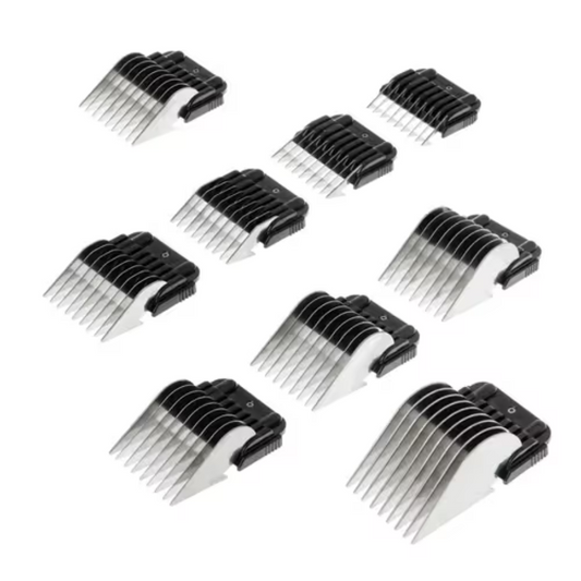 Heiniger Metal Attachment Combs (Set of 9) With Case