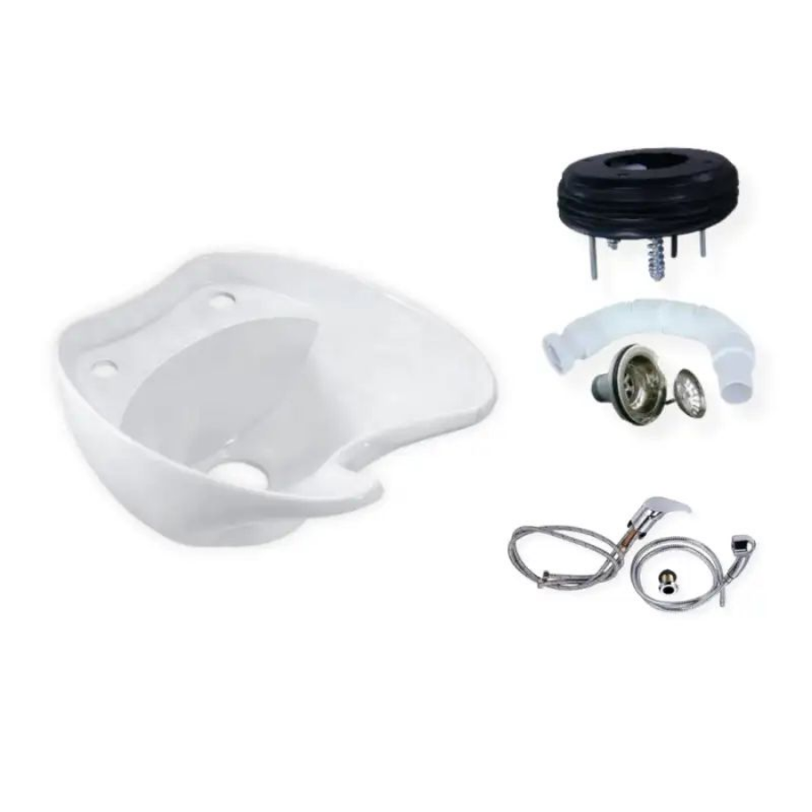 Karma Shampoo Basin Complete – Deep White