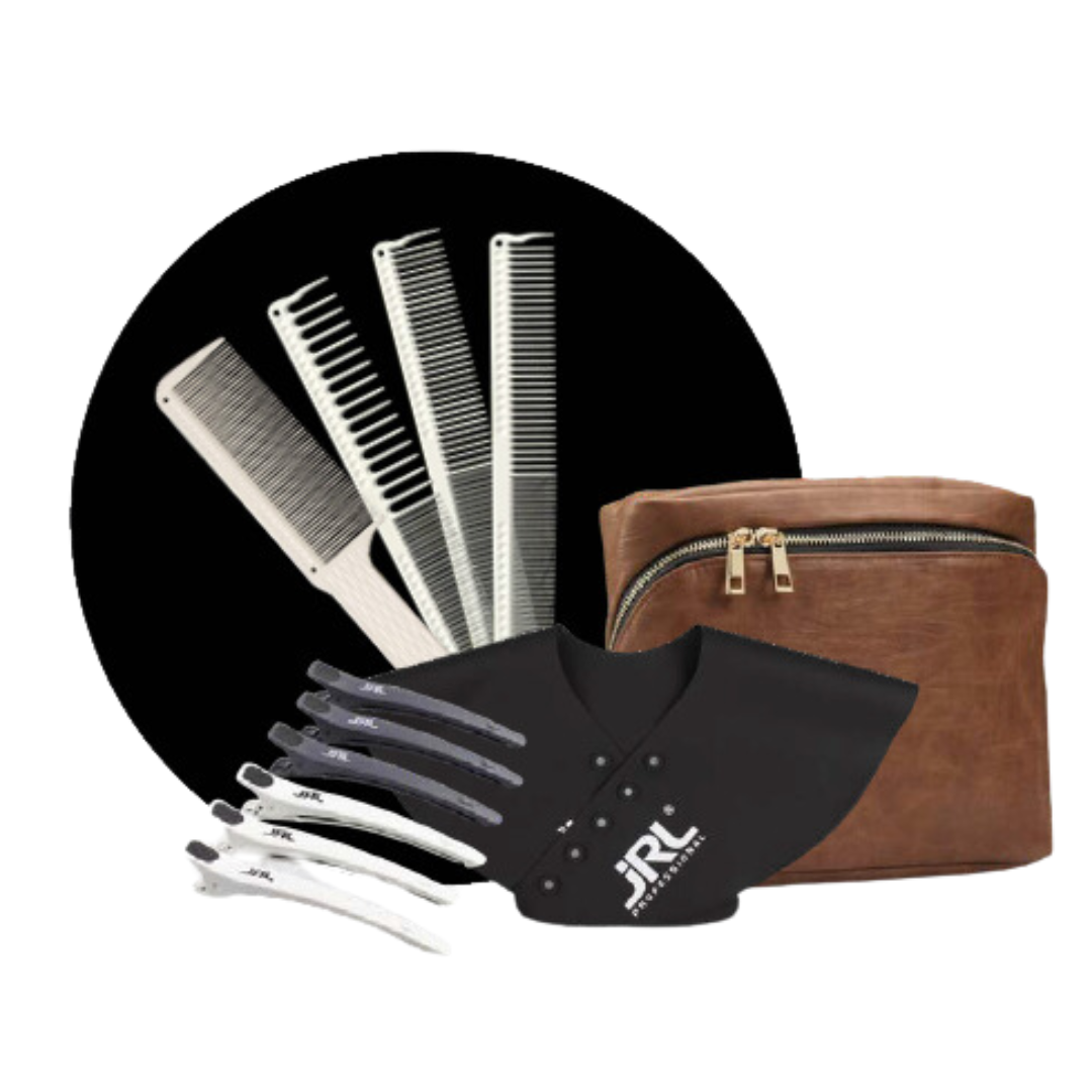 JRL Barber Comb Set - White