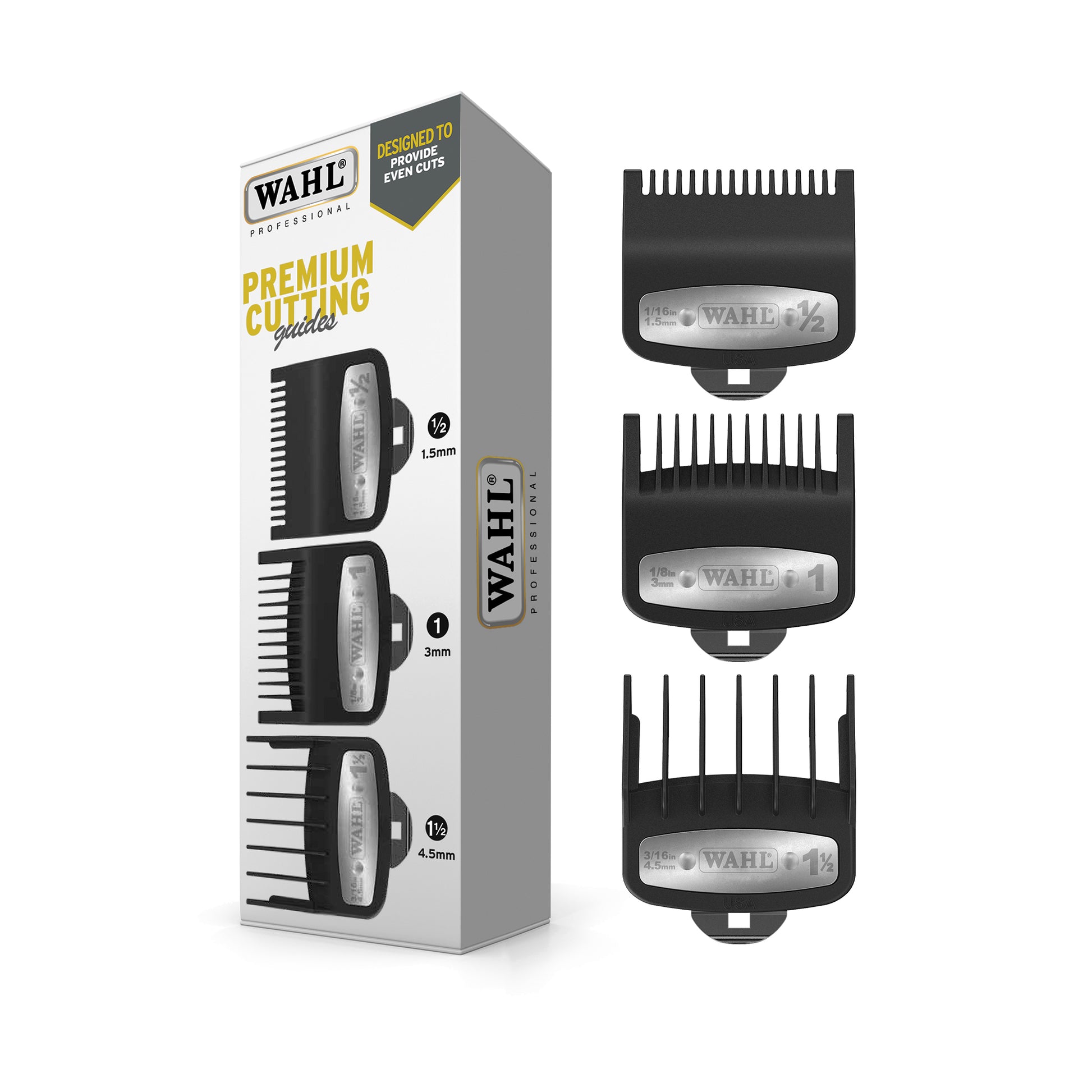 Wahl Premium Cutting Guides 1/2 1 And 1 1/2