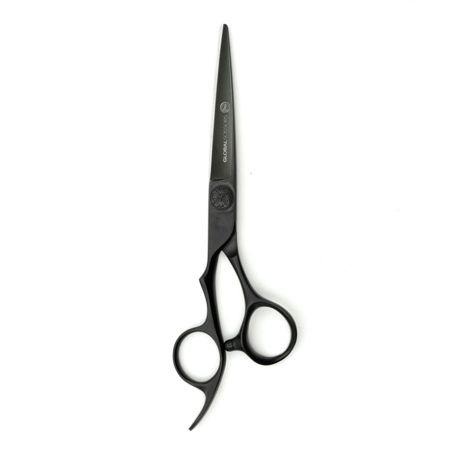 Global Scissors Ebony 6 inch left-handed haircutting scissor