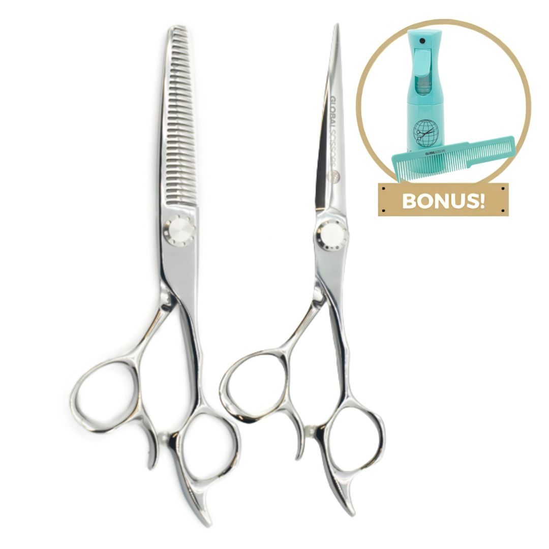 Global Scissors professional cutting and thinning scissor set