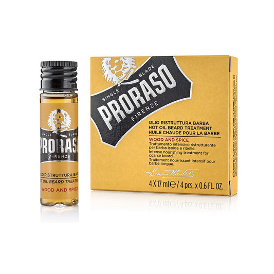 Proraso Hot Oil Treatment Wood And Spice 4 X 17.7ml