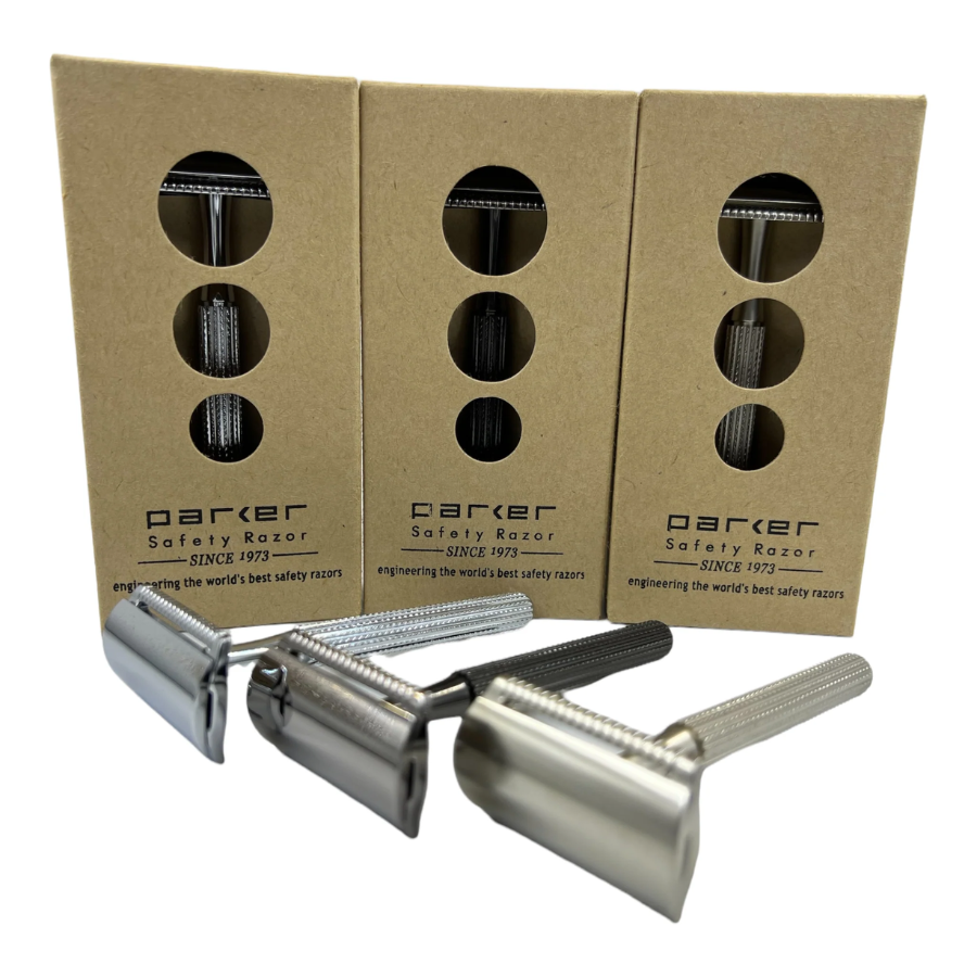 Parker 78R Safety Razor - Satin Silver