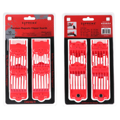 Supreme ST Magnetic Clip On Guards - Red