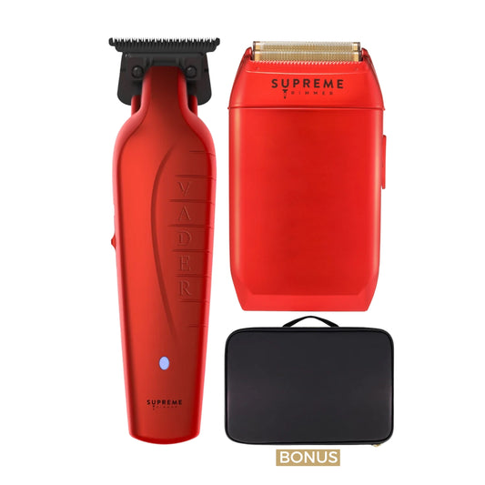 Supreme ST Vader Trimmer & Shaver Duo Kit - Red