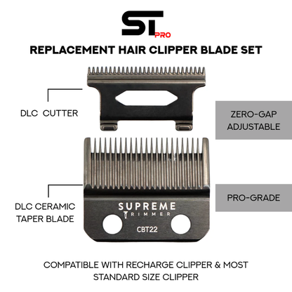 Supreme ST Taper Blade for Recharge Clipper