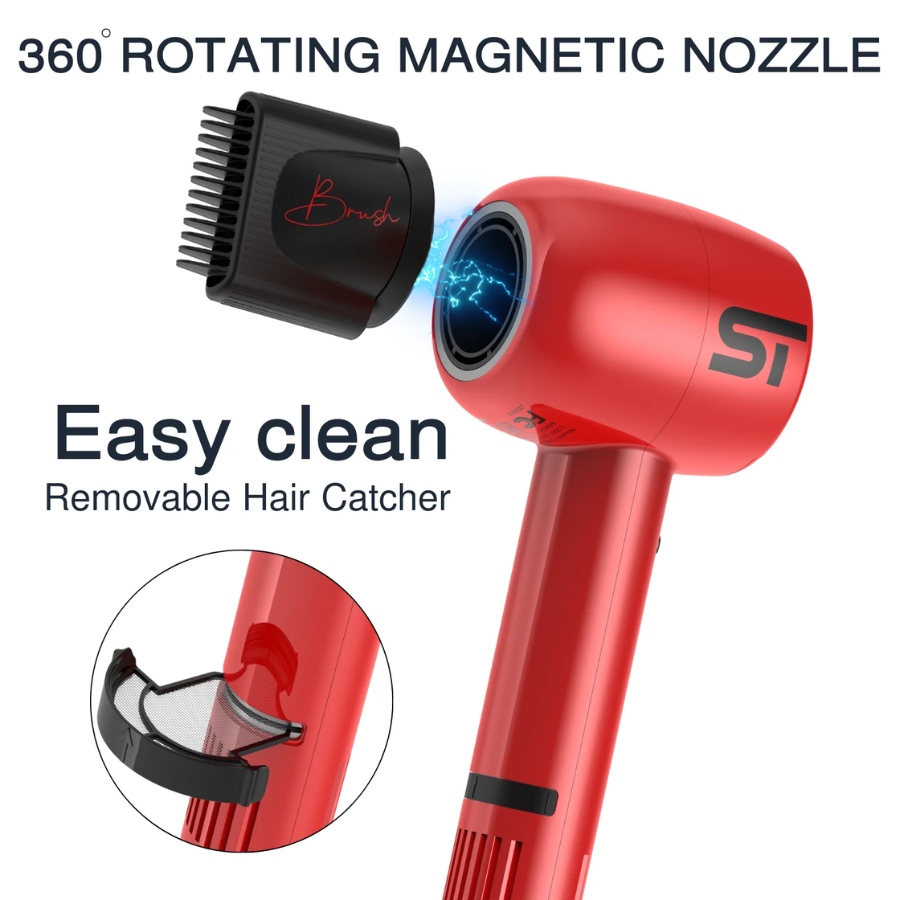 Supreme ST Hair Dryer Kit - Red