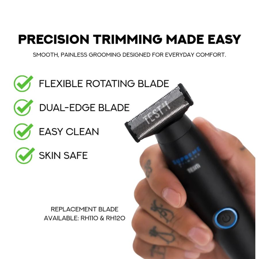 Supreme ST TESTii Body, Groin & Bikini Trimmer - Black