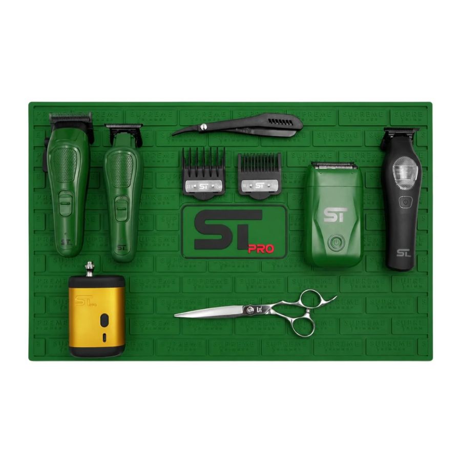 Supreme ST Non Slip Barber Station Mat - Green