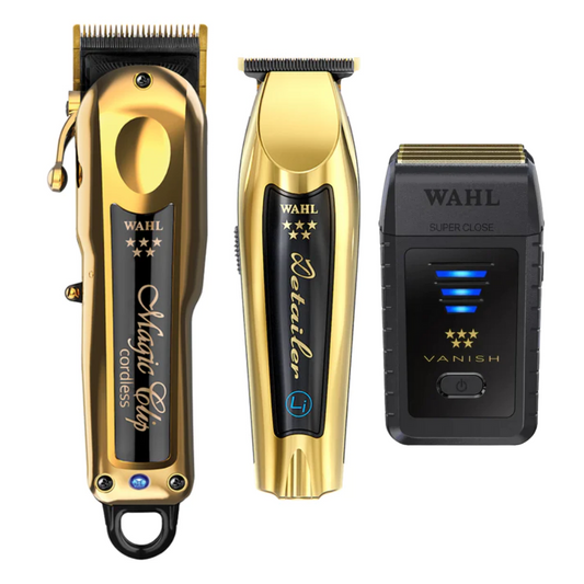Wahl Gold Clipper, Trimmer, & Shaver Trio Pack