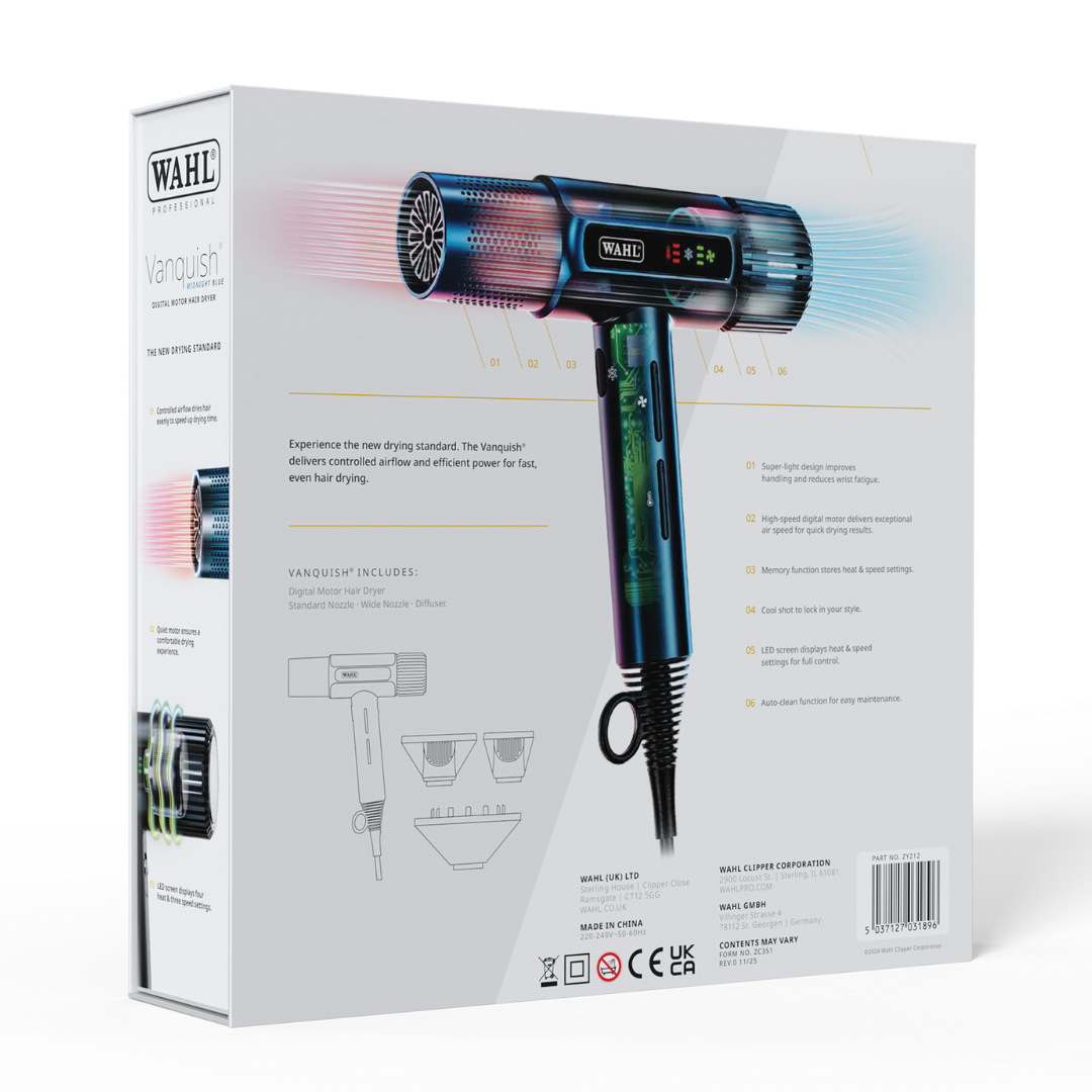 Wahl Vanquish Hair Dryer - Midnight Blue