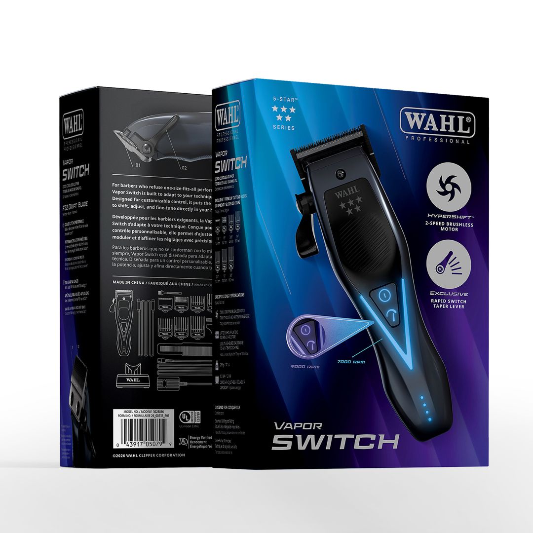 WAHL 5-Star Vapor Switch Cord/Cordless Clipper With Bonus Speaker