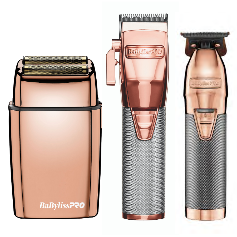 BaBylissPRO Rose Gold FX Trio Combo – BarberCo