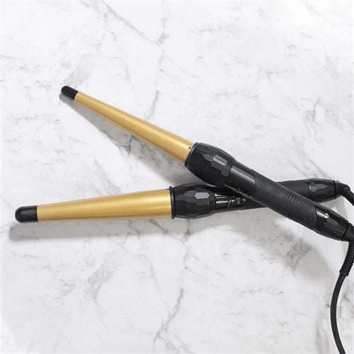 Silver Bullet Fastlane Large Ceramic Conical Curling Iron Gold - 19mm-32mm