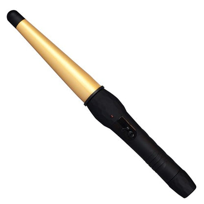 Silver Bullet Fastlane Large Ceramic Conical Curling Iron Gold - 19mm-32mm
