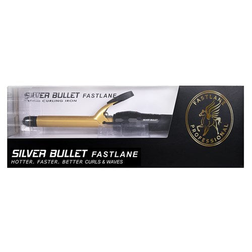 Silver Bullet Fastlane Ceramic Curling Iron Gold - 19mm
