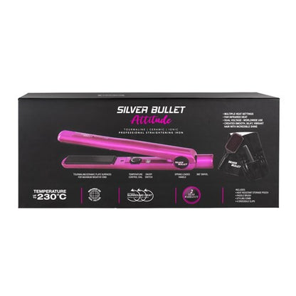 Silver Bullet Attitude Straightener - Hot Pink