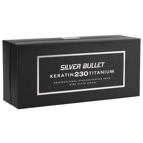Silver Bullet Keratin 230 Silver Titanium Wide Plates Straightener - 38mm