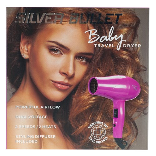 Silver Bullet Metallic Baby Dryer 1200w - Pink