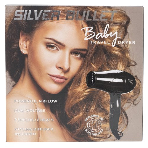 Silver Bullet Metallic Baby Dryer 1200w - Black