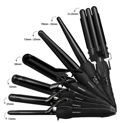 Silver Bullet City Chic Black Curling Iron - 13mm