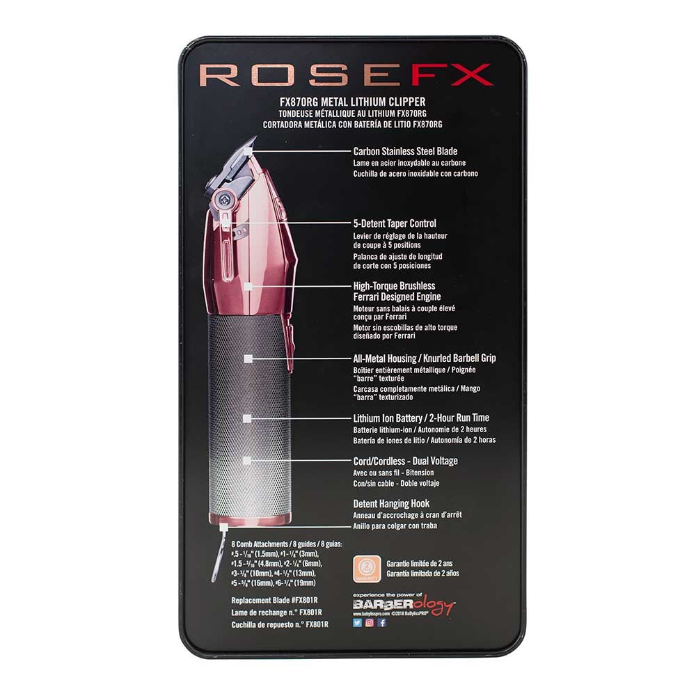 BaBylissPRO Rose Gold FX Trio Combo