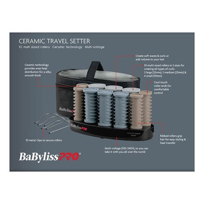 Babylisspro Ceramic Travel Setter Rollet Set -10 Pc