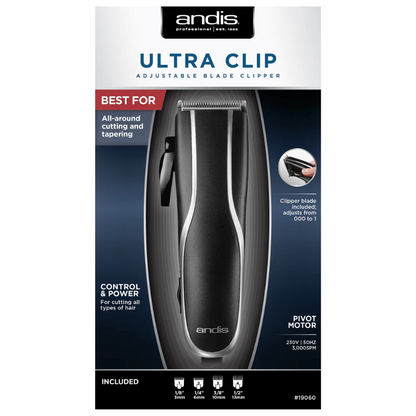 Andis Ultra Clip - Adjustable Blade Clipper/Trimmer