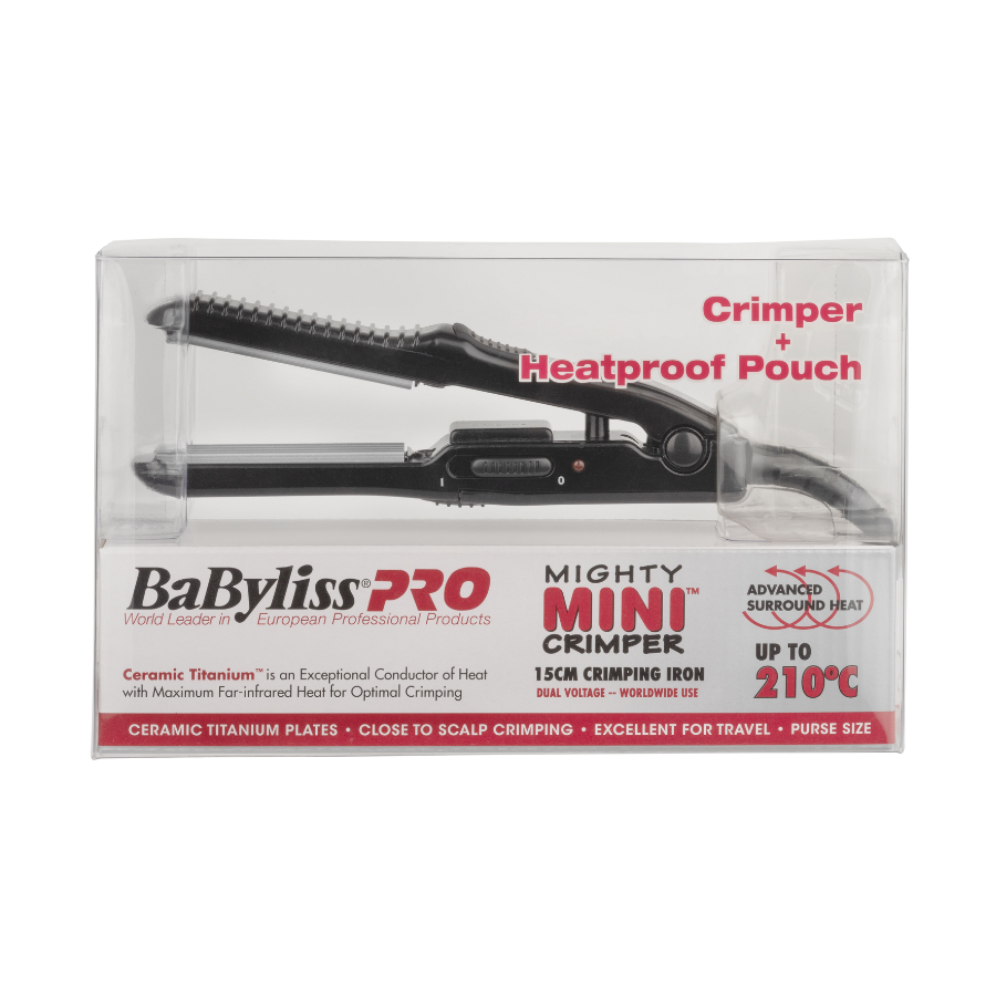 BaBylissPRO Mini Crimper - Black